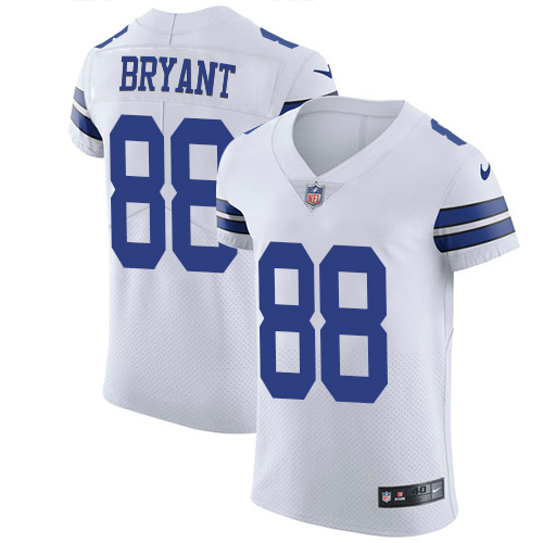 Nike Cowboys #88 Dez Bryant White Men's Stitched NFL Vapor Untouchable Elite Jersey - Click Image to Close